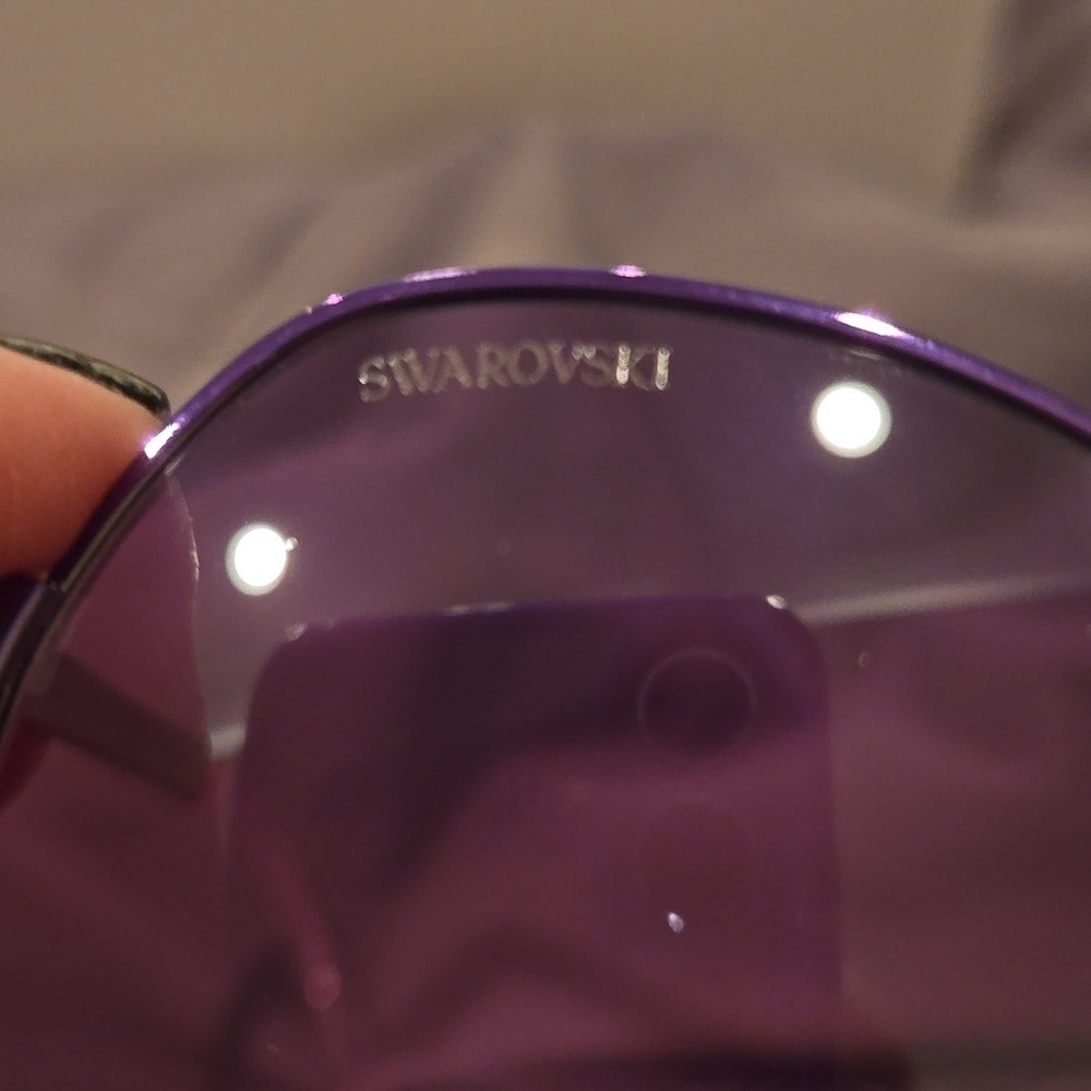 Swarovski Pastel Gradient round metal Sunglasses brand new in case - Picture 4 of 15